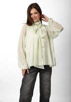 POLKA DOT BLOUSE WITH BOW