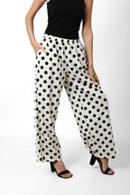 Polka Wide-Leg Pants