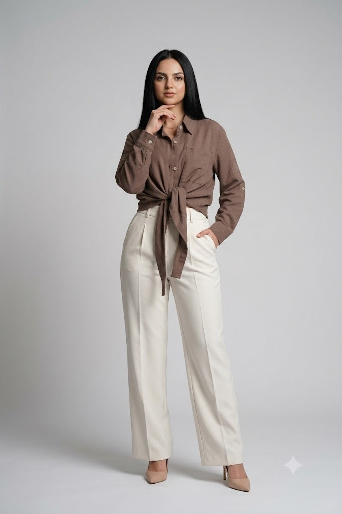 Luminea Capri Relaxed Shirt - Café Mocha