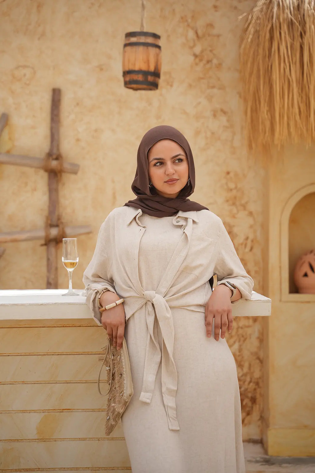 Luminea Capri Relaxed Shirt - Desert Sand