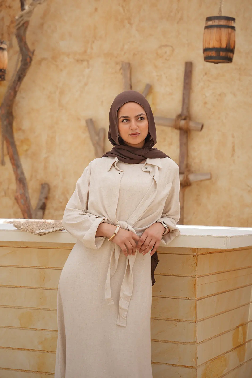 Luminea Capri Relaxed Shirt - Desert Sand