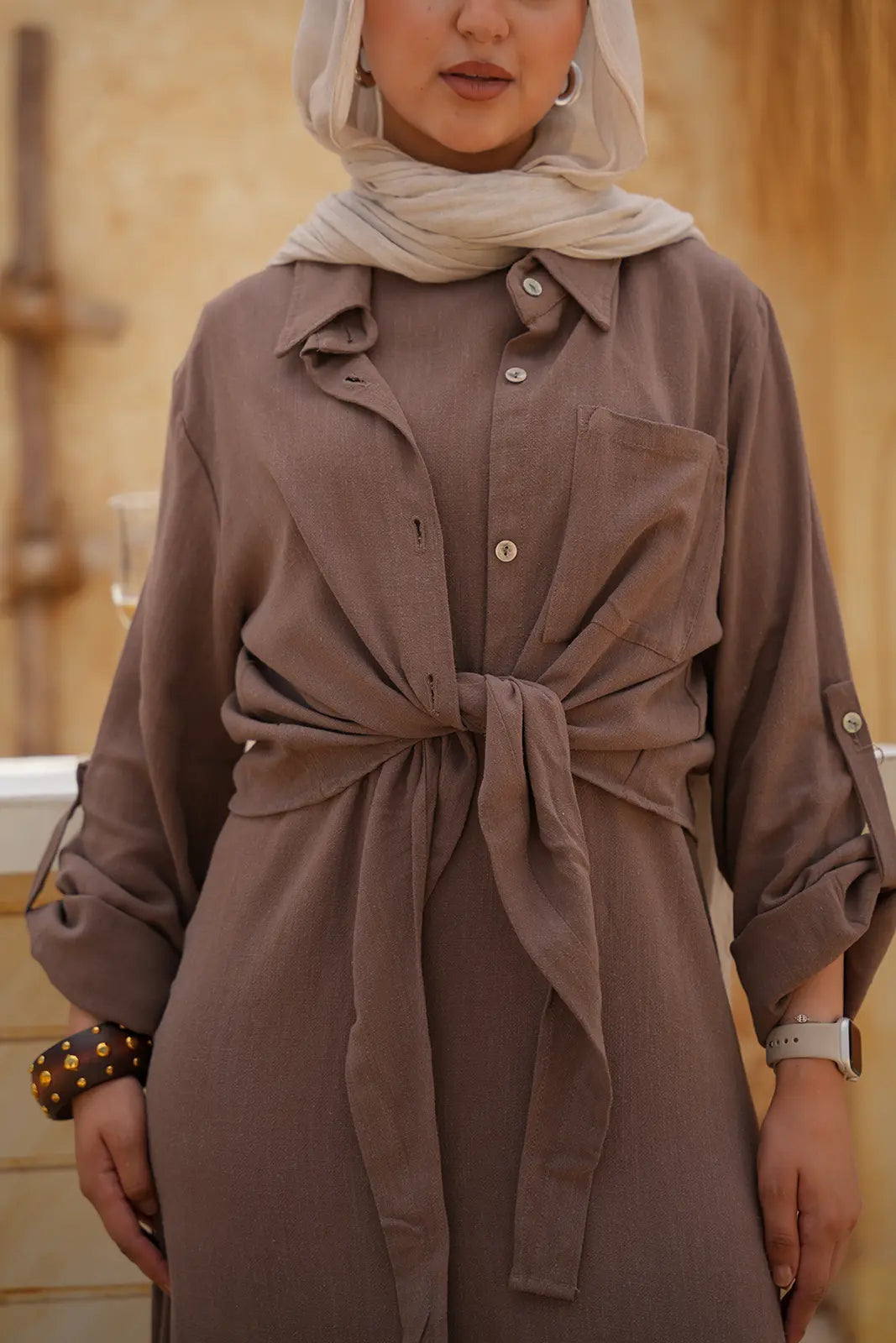 Luminea Capri Relaxed Shirt - Café Mocha