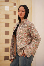 Indian Heritage Mosaic Embroidered Jacket