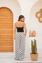 Riviera Polka Flow Pants -Off-White
